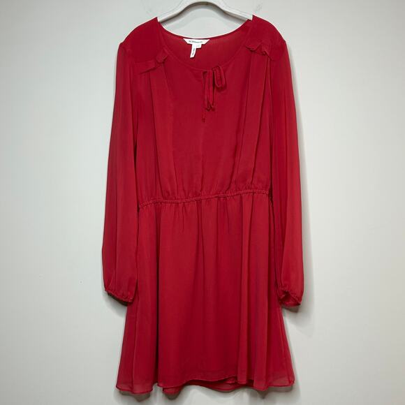 BCBG Generation Red Dress Size Large - Picture 1 of 10